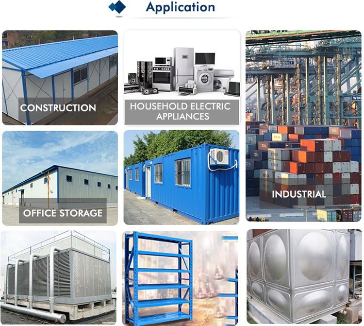 PPGL Color Coated Corrugated Roof Sheet application