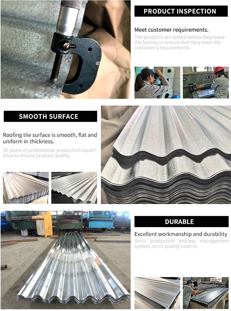Corrugated Aluzinc Steel Roofing Sheets for Construction inspection