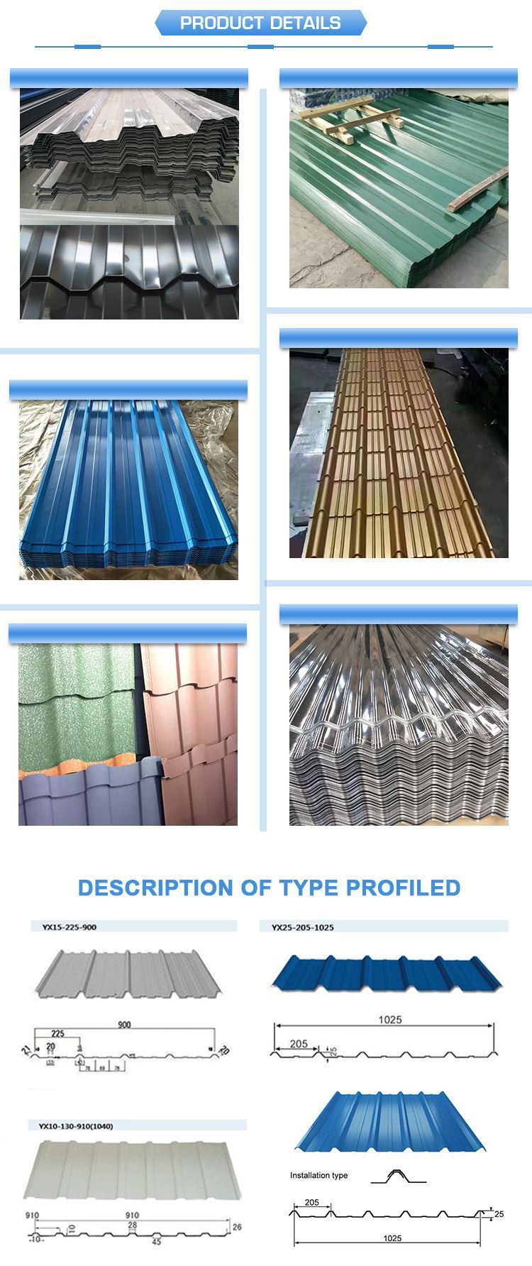 Prepainted Aluzinc Roofing Sheet