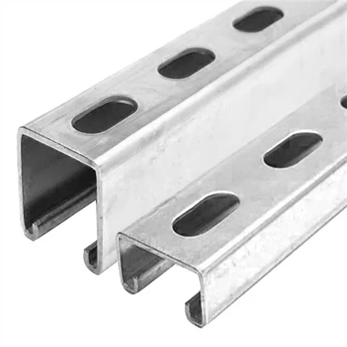 Panas-DIP Galvanized U Channel Steel Untuk Penyelesaian Suria